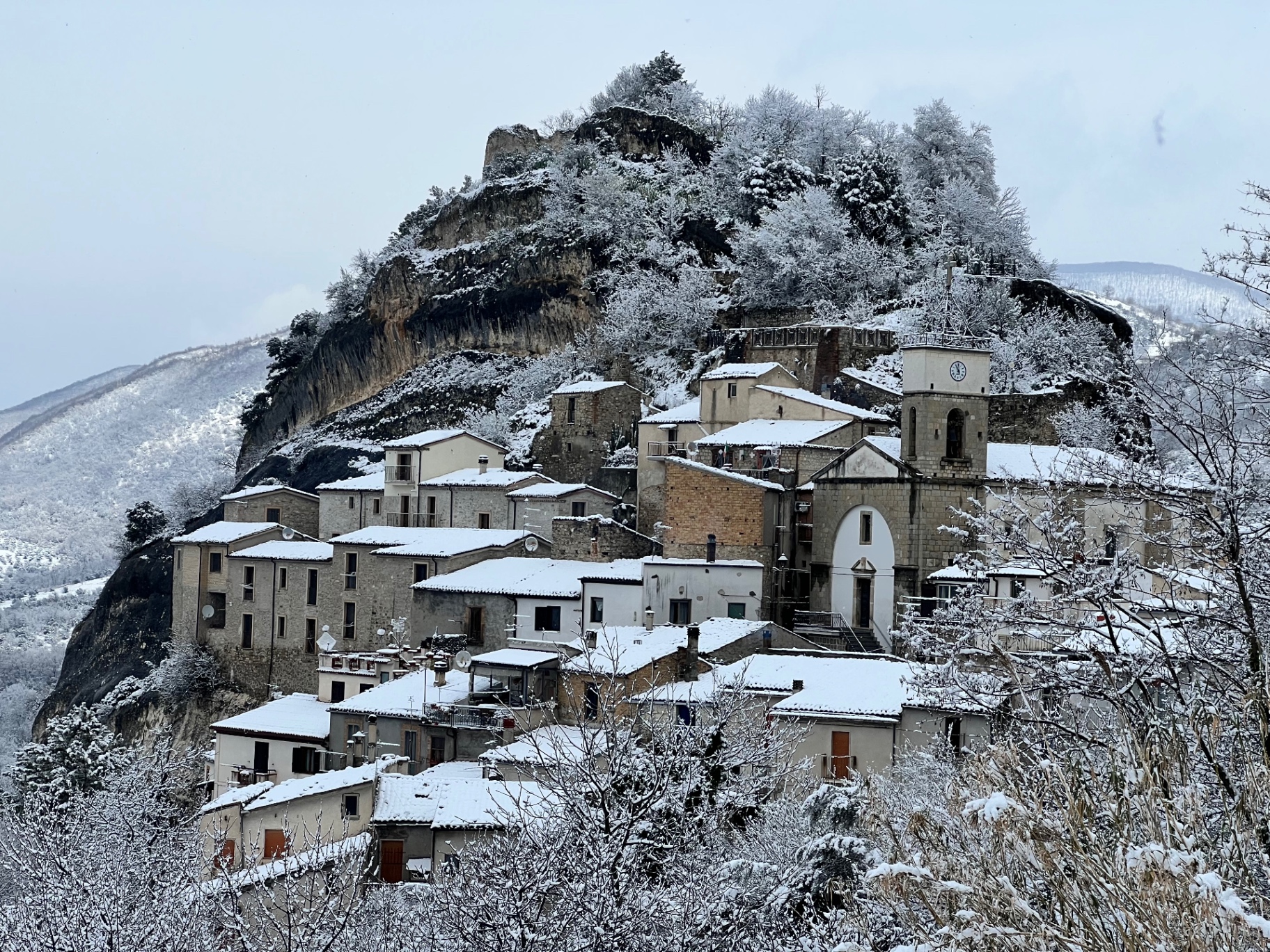 Pietraferrazzana sotto la neve